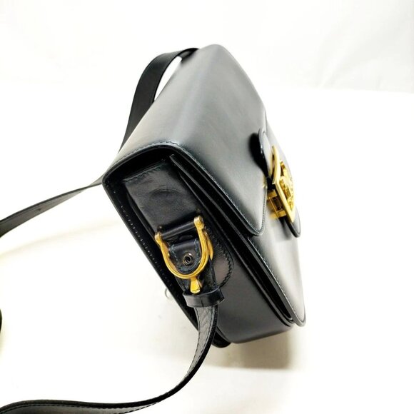 CELINE Shoulder Bag Black Leather 696-070325 - Picture 3 of 13